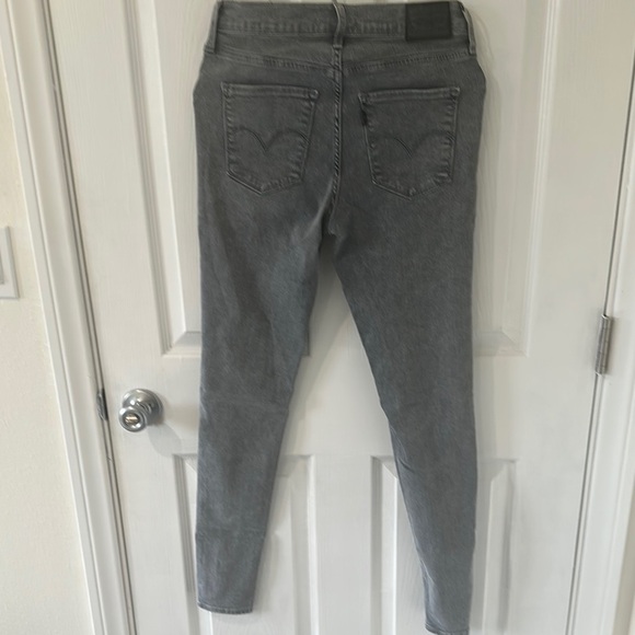 Levi's Gray High Rise‎ Jeans Slim Fit Tapered - Picture 2 of 7
